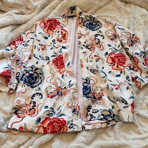 Vibrant kimono style jacket